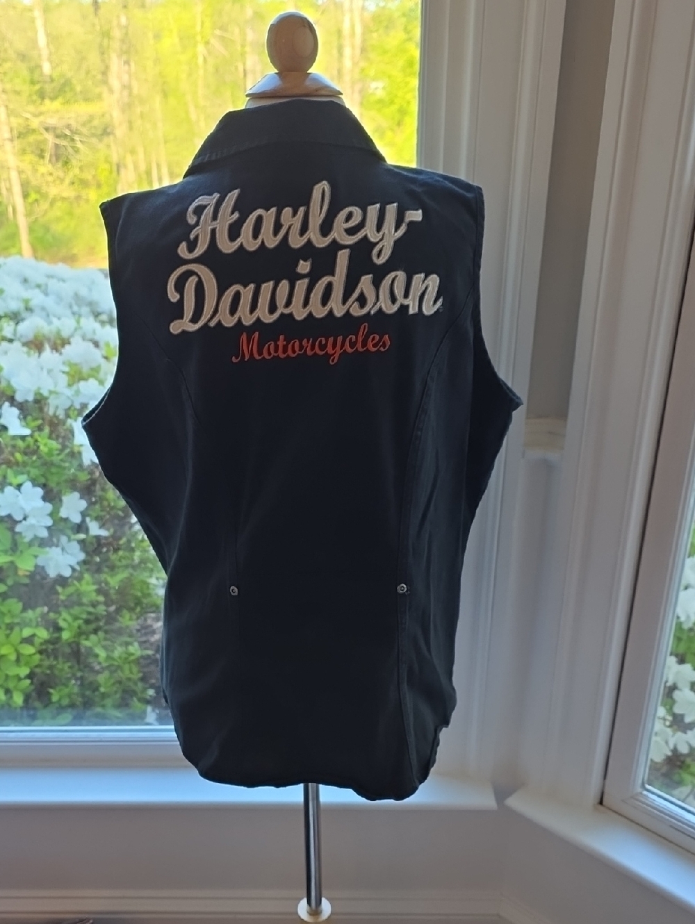 Harley-Davidson Black Vest with Embroidered Logo